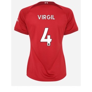Liverpool Virgil van Dijk #4 Hemmatröja Dam 2022-23 Korta ärmar